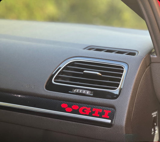 Sticker / autocollant de tableau de bord vw gti