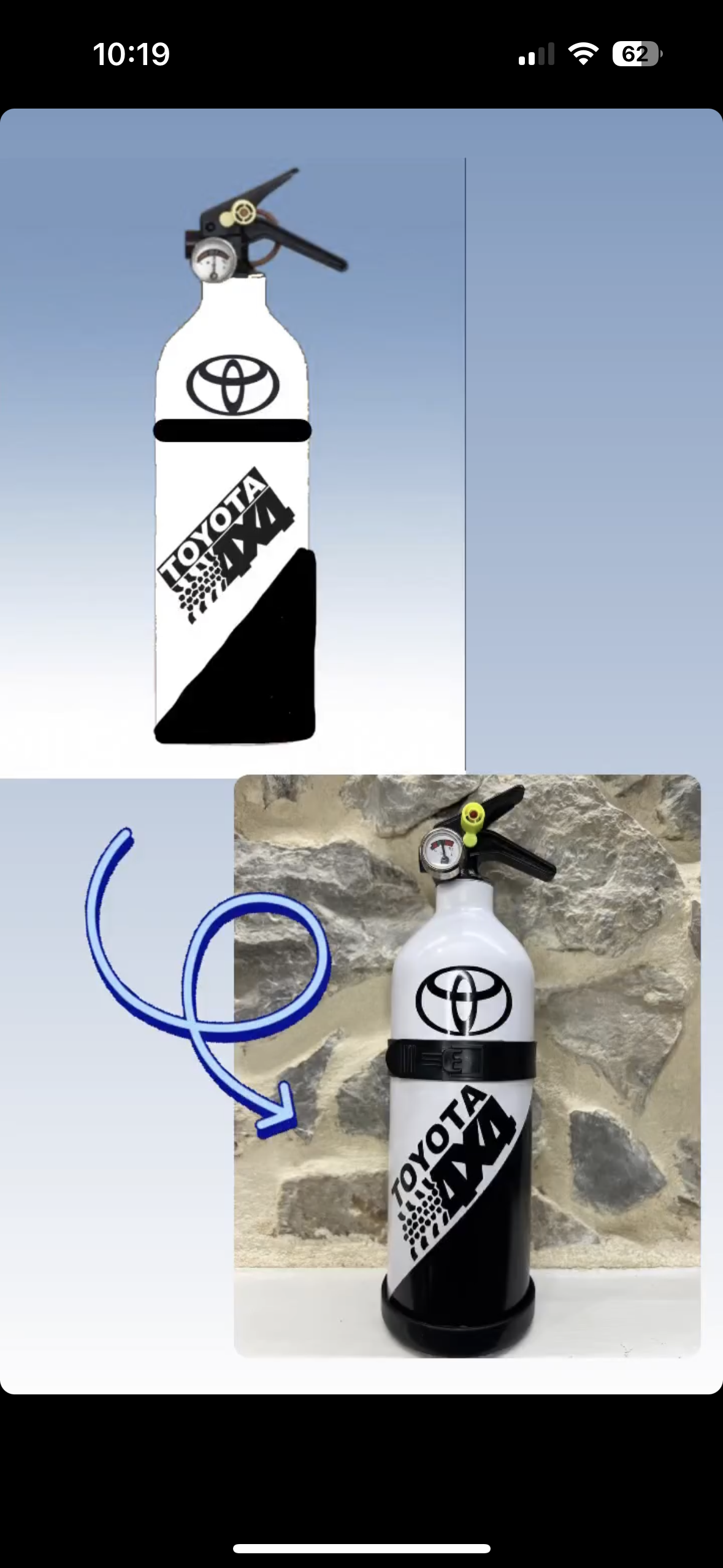 Extincteur 100% personnalisé