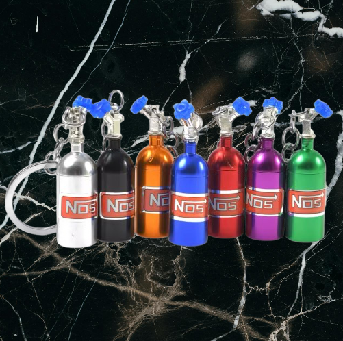 🚀 Porte-clés NOS Nitro - Accessoire Tuning Auto
& Moto